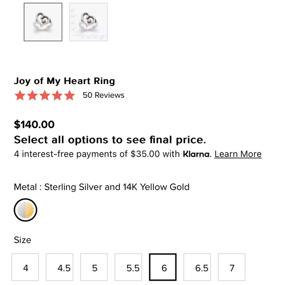 James avery “joy of my heart” ring - Picture 5 of 5